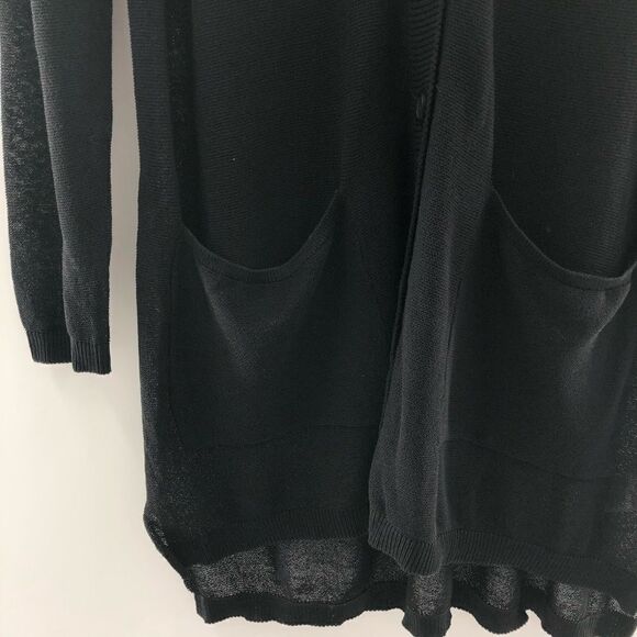 ‎alfani button front cardigan deep black small - Picture 5 of 11